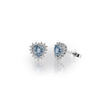 Orecchini Promesse Donna Vita in Oro bianco Acquamarina 1.20 Ct ORC 66 - ORC 66